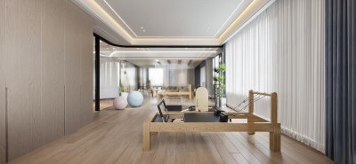 现代瑜伽室3D模型下载